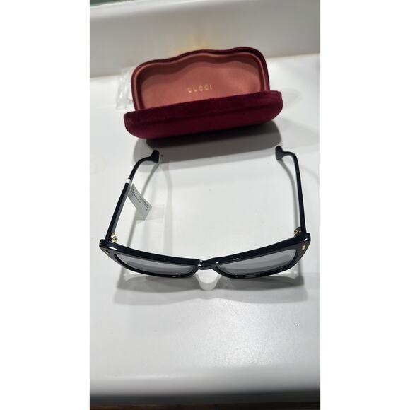 Gucci 58MM Rectangle Cat Eye Sunglasses